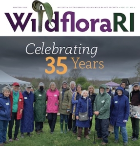 Cover of Wildflora Celebrating 35 Years image of volunteers at May 2022 May plant Sale
