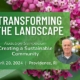 Flyer for the Transforming the Landscape Symposium.